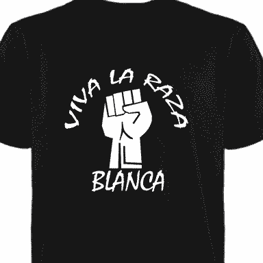 Viva la Raza Blanca t-shirt (white ink)