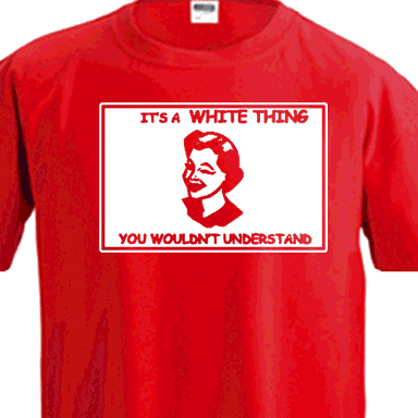White Thing t-shirt (white ink)